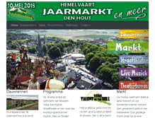 Tablet Screenshot of jaarmarkt-denhout.nl